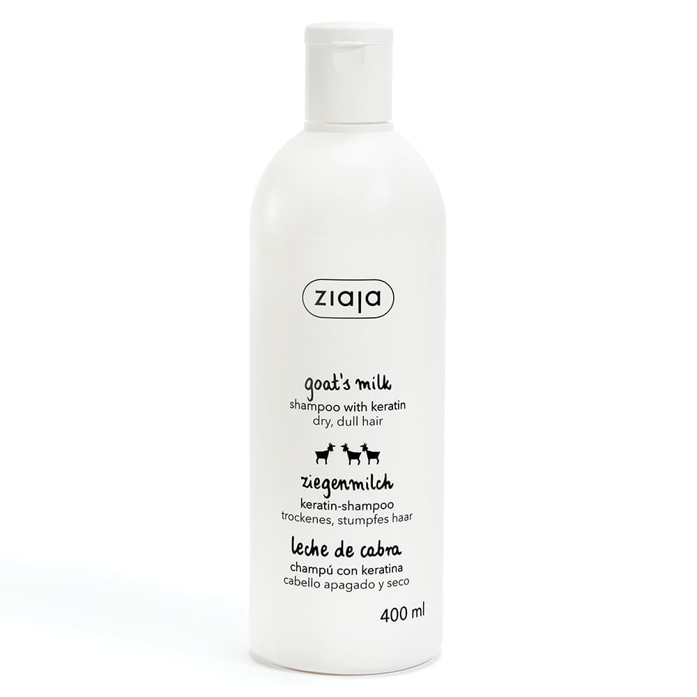 Shampoing Fortifiant à la Kératine et au Lait de Chèvre - Maxi Format 400ml Ziaja