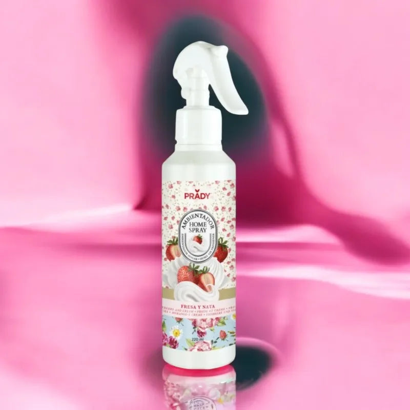 Spray d’ambiance prady fraise chantilly maison,tissu 220 ML