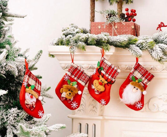 Chaussette de Noël garnie 12 fondant parfumé