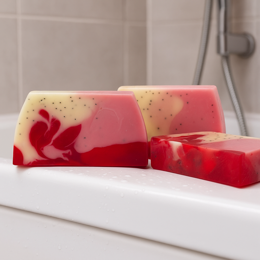 Tranche de savon banane cerise