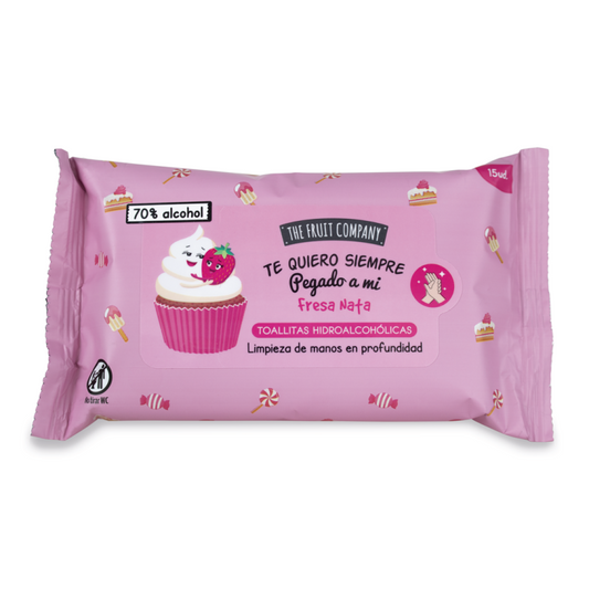 Lingette multi-usage Mains/Visage/WC The fruit company Fraise chantilly