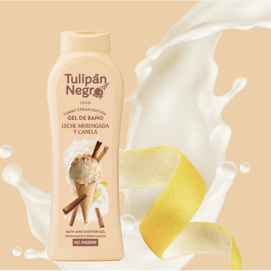 Gel douche tulipan crème lait meringué canelle 650ML
